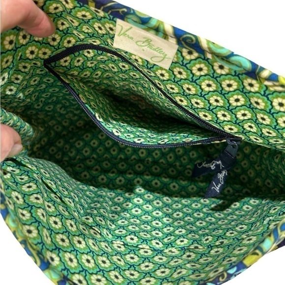 Vera Bradley Saddle Up Rhythm & Blues Green/Blue/Yellow Crossbody EUC RETIRED - Picture 6 of 8